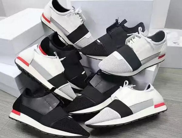 

2020 new designer mixed color leather woman race run shoes casual shoe man comfortable patchwork mesh size 35-46, Black