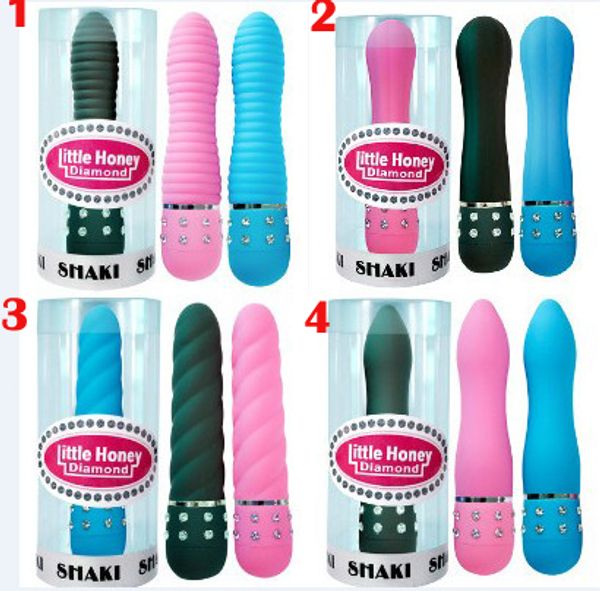 Pouco Mel Diamante Vibrador Vibrador Vibrador Multi-Velocidade Vibrando Vibradores de Diamante Bala Sexo À Prova D 'Água Brinquedos Do Sexo Adulto