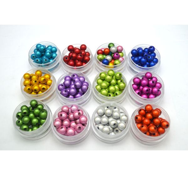 

100pcs / серия 8мм круглый Акрил 3D Illusion Miracle Свободные шарики прокладки Craft Изготовлен