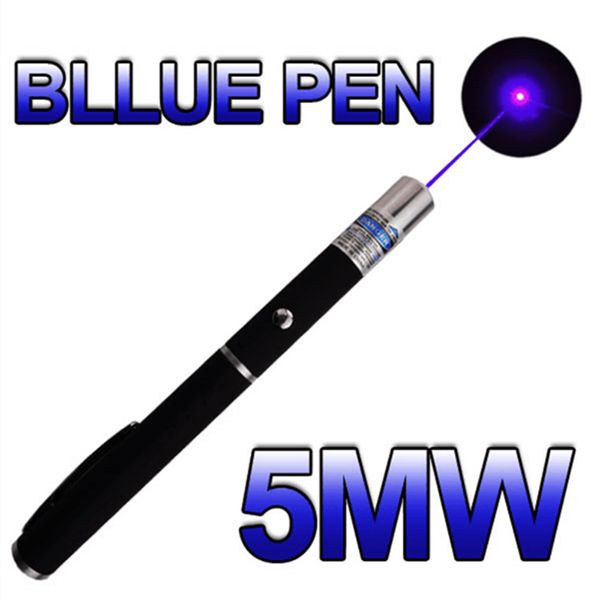 Laserpointer Blaulicht-Laserstift 5 mW 405 nm Strahl für SOS-Montage Nachtjagd Unterricht Weihnachtsgeschenk Opp-Paket Großhandel 50 teile/los