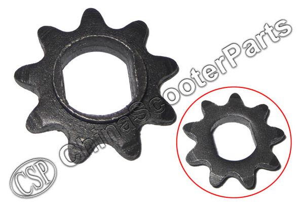 

wholesale- 9 tooth 9t 25h oval 10mm razor evo x-treme izip gear sprocket 500w 800w 1000w electric scooter
