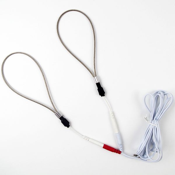 

wholesale- adjustable conductive loop cock ring steel wire with cable monopolar tens electrodes diy unit