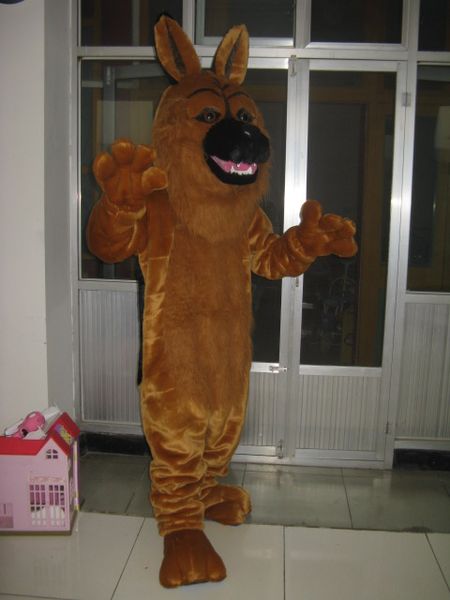 

real pictures sheepdog mascot costume ing, Red;yellow