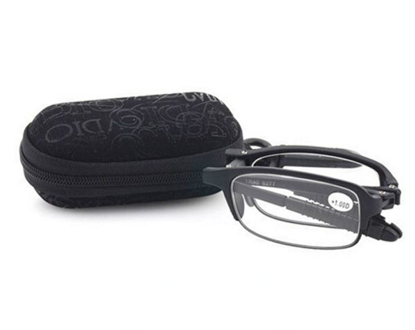 

2016 portable folding tr90 frame resin lens reading glasses uv-protection for elder reader with box