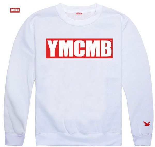 

8801 women and men hoodies ymcmb clothing hip hop letter o-neck cotton blend sweatshirts, Black