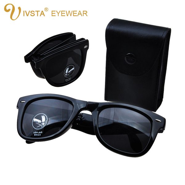 

оптовая торговля-ivsta складные солнцезащитные очки мужчины с case box складные очки женщины бренд дизайнер спортивные солнцезащитные очки з, White;black