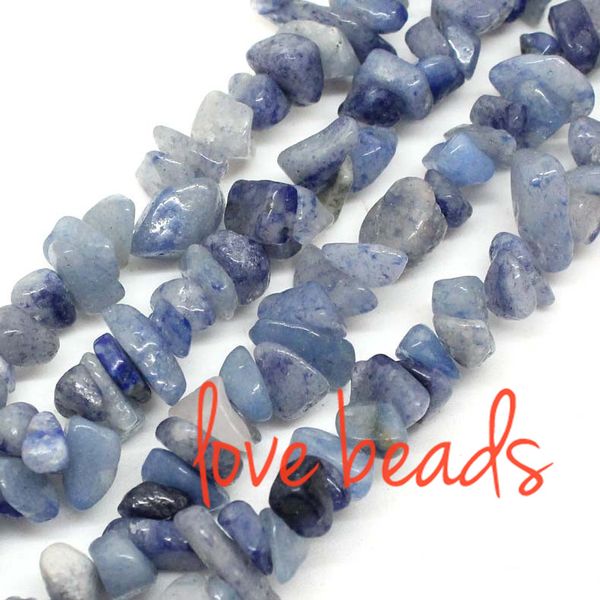 

5mm-8mm irregular natural blue aventurine gravel stone loose beads chips beads strand 80cm for woman wholesale(f00371) wholesale, Black