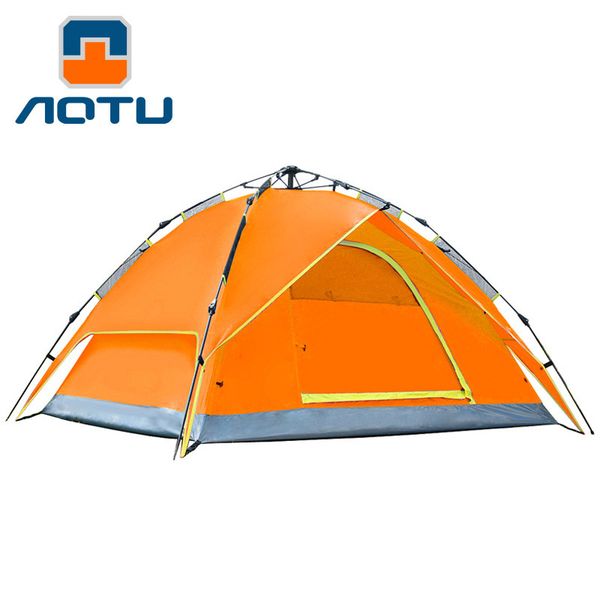 

wholesale- 3-4 persons double layers automatic tent camping tent outdoor waterproof travel tent