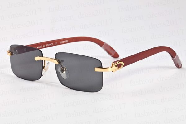

metal new fashion rimless horn wooden buffalo clear sunglasses sports 2020 lens frame sunglasses glasses polarized popular for lplre, White;black
