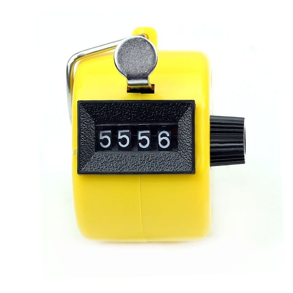 

wholesale- selling yellow digital hand held tally clicker 4 digit number clicker counter