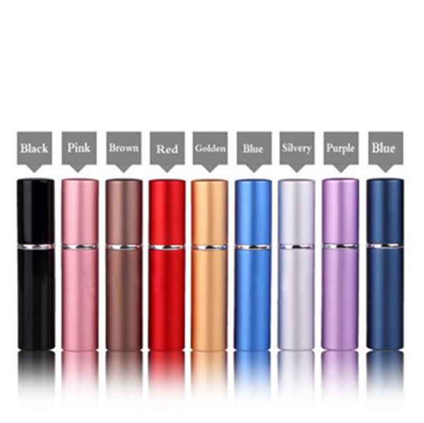 Moda 6 ML Mini Taşınabilir Seyahat Doldurulabilir Parfüm Atomizer Şişe Sprey Koku Pompa Vaka Boş Parfüm şişeleri Için DHL Ücretsiz Kargo