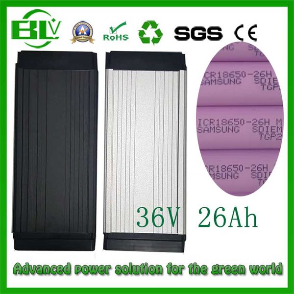 

36v 26ah 1000w electric bike lithium battery ebike battery rack luggage battery with bm charger inner am ung 26hm 22p cell
