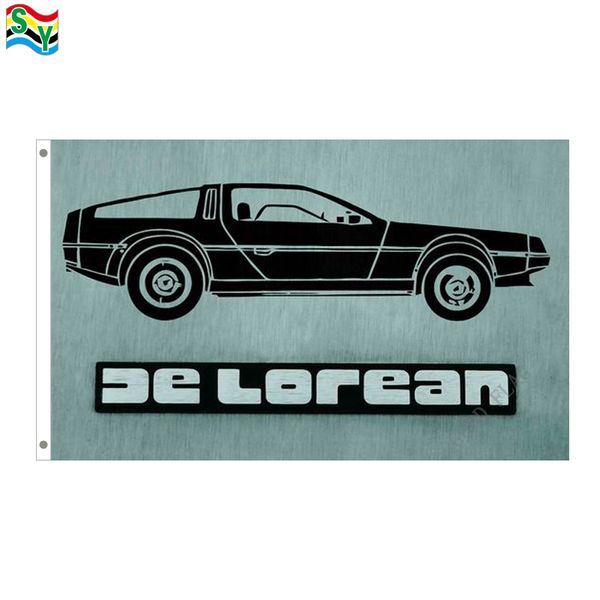 

goodflag delorean dmc flags banner 3x5 ft 90*150cm polyster outdoor flag
