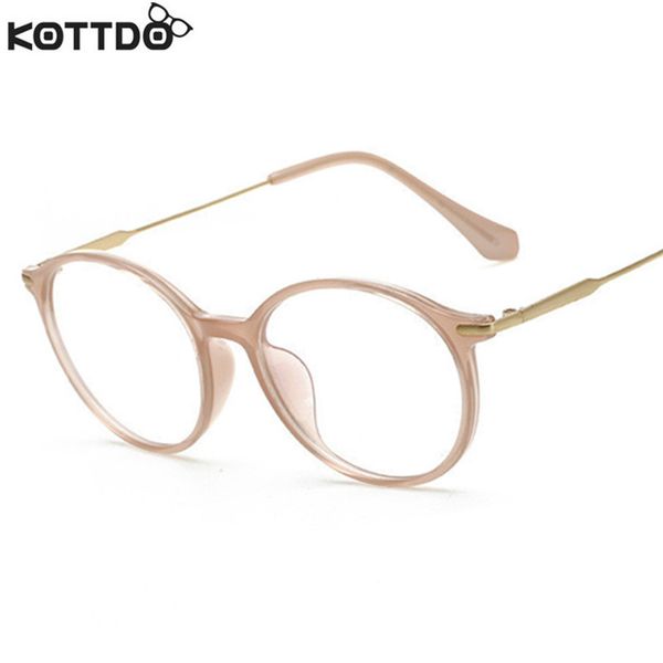 

wholesale- kottdo new flat mirror anti - blue flat plain glasses frames lady retro flat mirror 2017 woman man glasses frames female brand, Silver