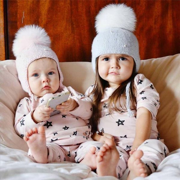 

new infant wholesale capspearl boys girls caps children earmuffs hat kids crochet knit hat knitted winter caps knitted beanie a1178, Yellow