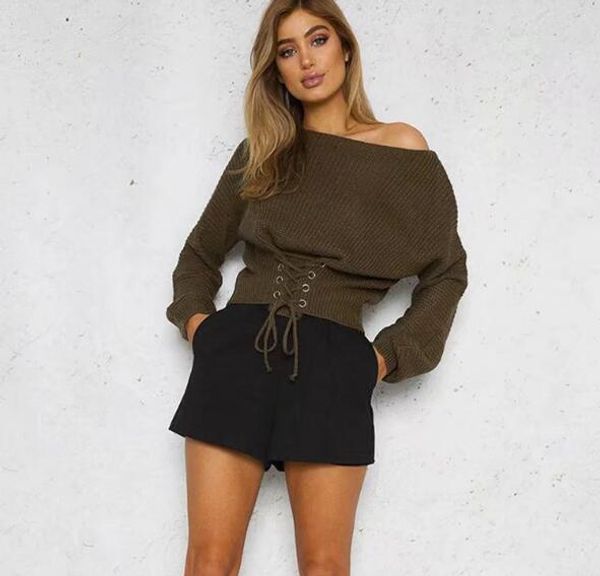 

fashion women's knitting t-shirts casual clothing long sleeve t shirt female loose long-sleeved knit shirt bottoming sweater, White