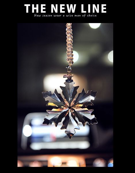 2019 Fashion Big Snowflake Crystal Pendant Clear Jewelry Car Interior Hanging Ornaments Decoration For Lady Girl Gifts From Qwonly Shop 14 72