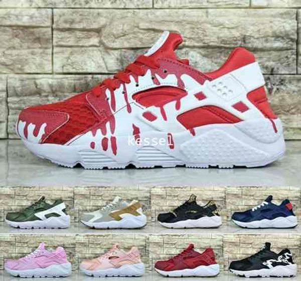 

2017 new air huarache ultra running shoes for women men,mens customise rose gold pink red blue huaraches sports sneakers huraches shoe 36-45