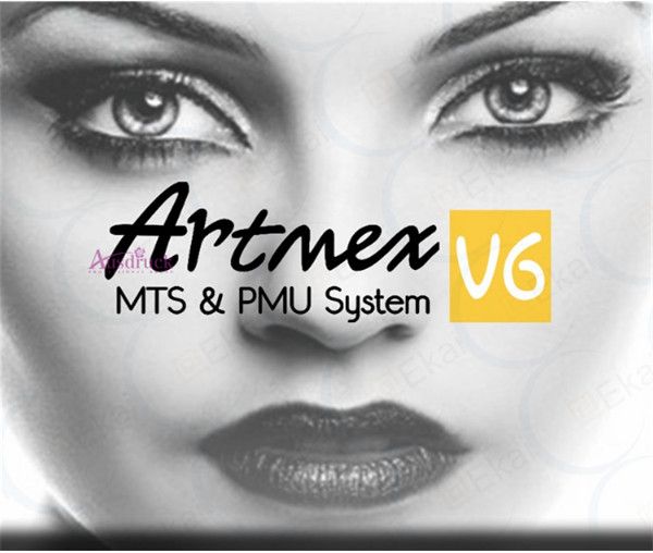 Digital Artmex Sobrancelha Lip Permanente Maquiagem Tattoo Machine Pen Kit + 30 Agulhas