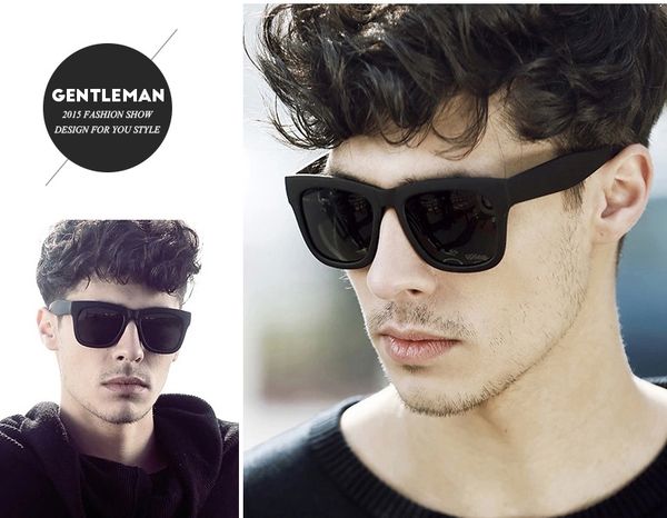 

wholesale-2016 new classic sunglasses mens fashion black frame oculos de sol masculino outdoors male gathering lentes gafas de sol brand, White;black