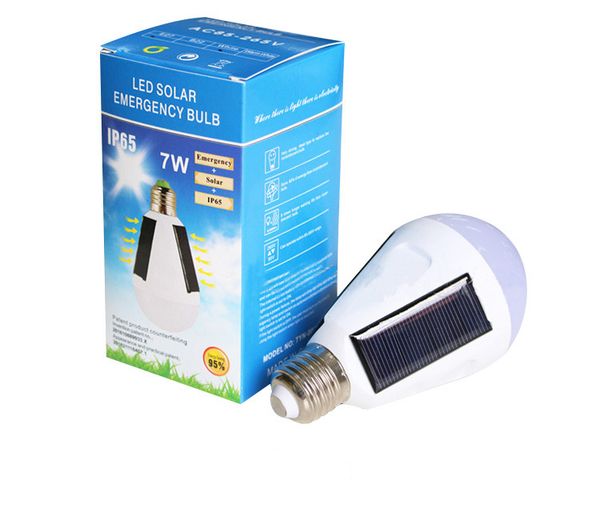 

e27 портативный солнечной энергии светодиодные лампы солнечной лампы 12 вт 7 вт rechargeale энергосбережения ip65 водонепроницаемый солнечно