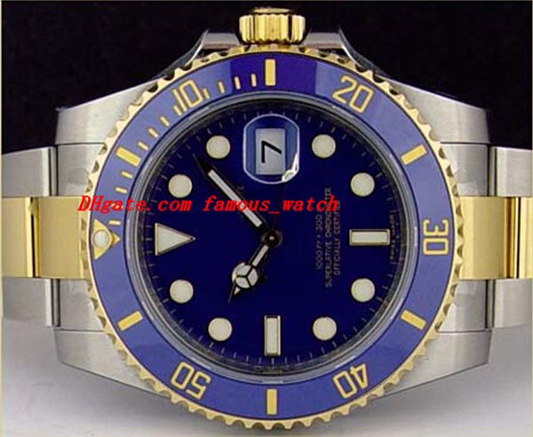 

luxury watches sapphire 40mm blue index dial bracelet mens 116613 automatic sport mens watch men's wrist watches, Slivery;brown