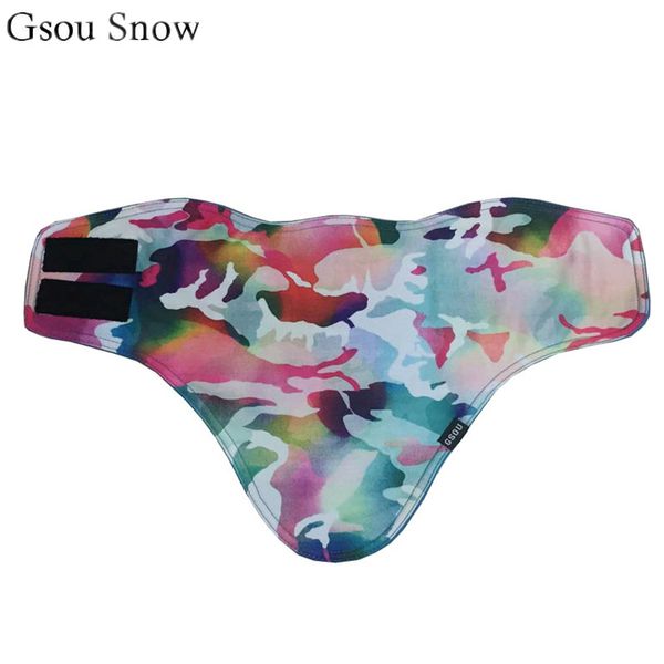 

wholesale- gsou snow 2017 winter printed face masks snowboard ski bibs cycling mask skiing windproof mask 19 colors