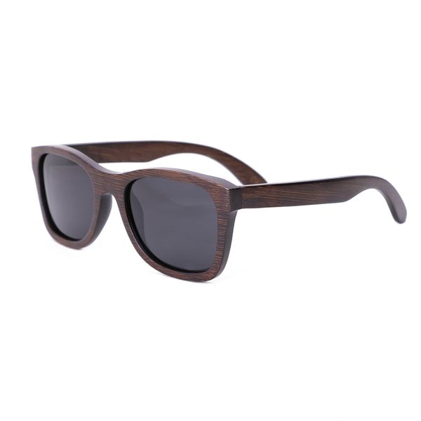 

bamboo new sunglasses colored bamboo custom wood 2018 sunglasses square oculos feminino de sol polarized fashion men brown, White;black
