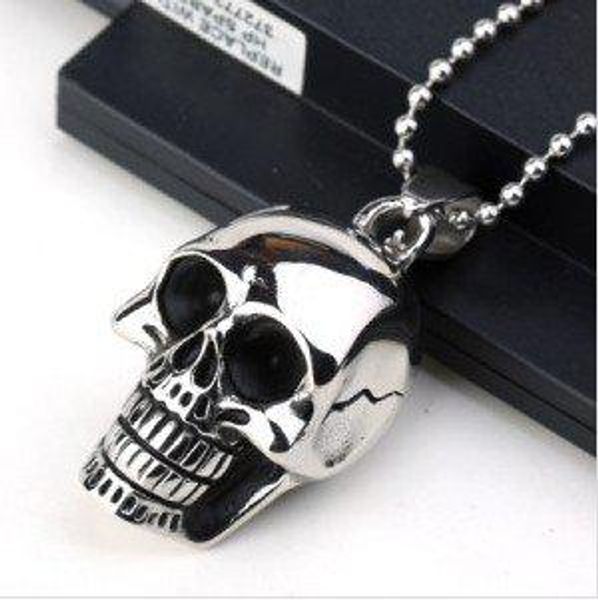 

Fashion Men Jewelry Stainless Steel Skull Chain necklaces & pendants Items For Gift New 2014