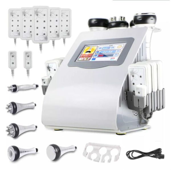 

New 6 in 1 cavitation vacuum radio frequency machine for pa fa t hipping
