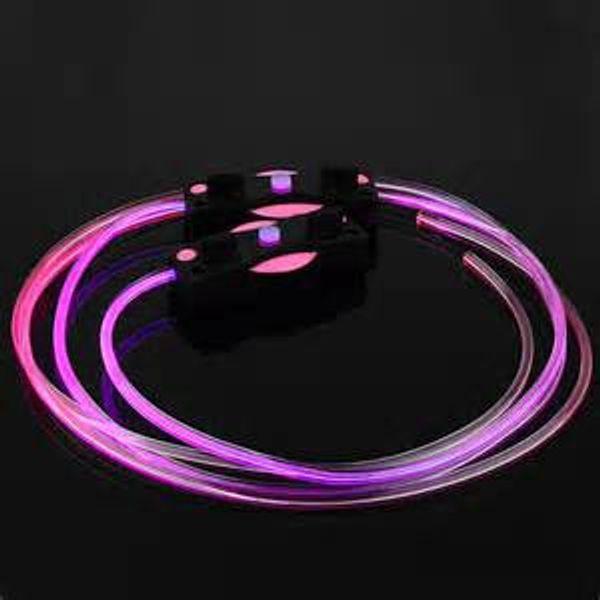 Lacci delle scarpe a LED in fibra ottica Led Glowing Light EL Pink Lacci delle scarpe El Shoelace Light Neon Lacci delle scarpe