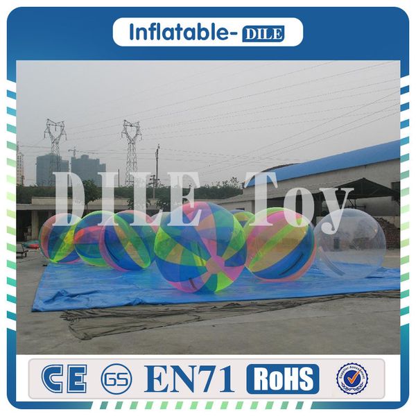 

clear transparent diameter 0.8mm pvc 2m inflatable water walking ball with germany zipper