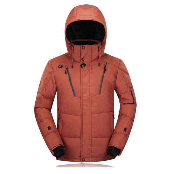 

fall-men winter white down jacket famous brand men clothing 2016 new ski down jacket thick jacket outwear casual outdoor coat 265, Black