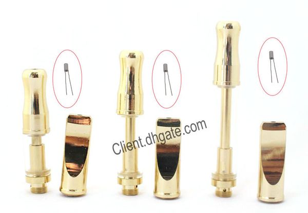 

Ceramic Coil Vaporizer Pyrex Glass Vape Tank Oil Cartridge 510 Thread 0.5ml 1.0ml Thick Oil Atomizer with Metal Drip Tip