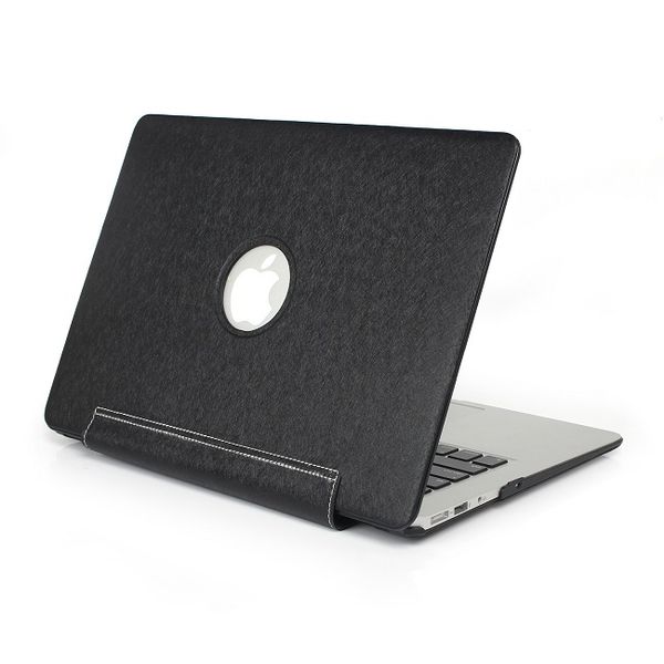 Custodia protettiva in pelle di lusso in pelle PU Custodia protettiva in plastica per Macbook Air Pro Retina 13 15 16 pollici Custodie rigide di protezione anteriore posteriore