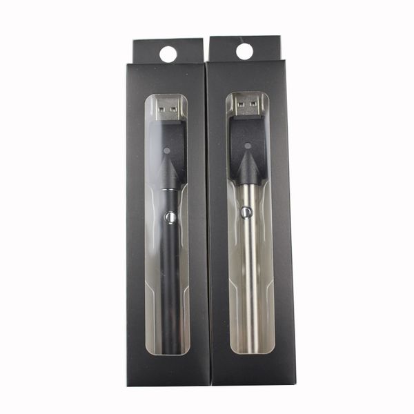 

Slim Vape Battery button push 350mah Bud touch maunal battery with USB charger 510 thread oil vaporizer cartridge e cig for Pen