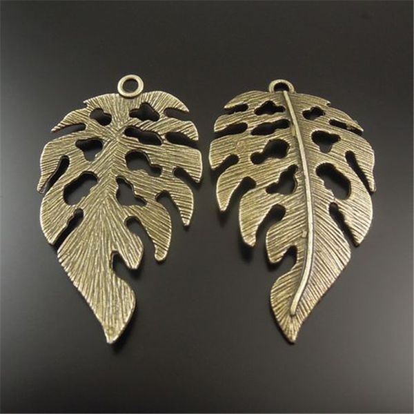 

10 шт./упак. античная бронзовый лист сплава цинка кулон очарование ювелирные изделия поиск 42 * 26*1 мм au32449 изготовление ювелирных издел, Bronze;silver