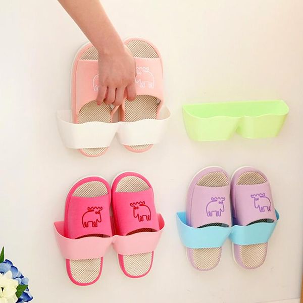 

wholesale-new plastic shoe rack shoe shelf stand cabinet display shelf organizer wall rack random delivery zh585
