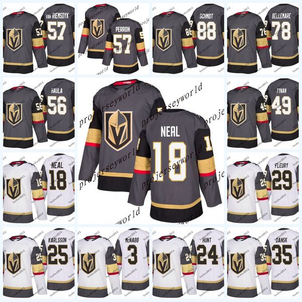 

Womens 100th Patch 71 William Karlsson Vegas Golden Knights Mark Stone Marc-Andre Fleury James Neal Jonathan Marchessault Ice Hockey Jerseys