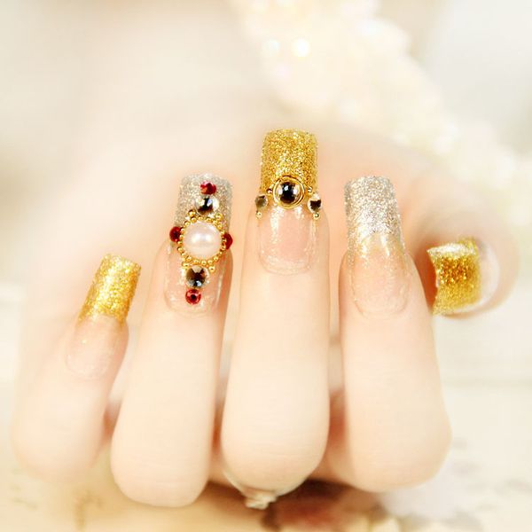 Bling Bling 3d Nail Art Decoration Full Cover Fingernail Tips Pre Bling Bling 3d Nail Art Decoration Full Cover Fingernail Tips Pre