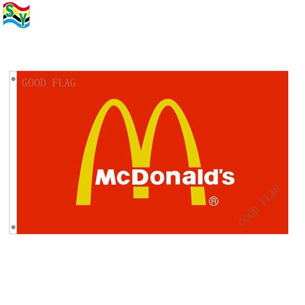 

goodflag mcdonald's flags banner 3x5 ft 90*150cm polyster outdoor flag