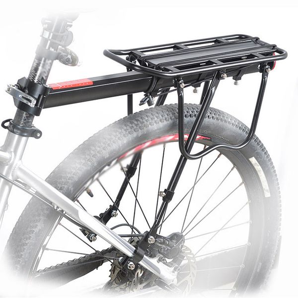 

wholesale-quick release bicycle saddle bike rear rack seat aluminum carrier seatpost stacking shelf max 50kg