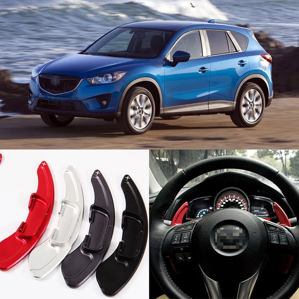 

brand new alloy add-on steering wheel dsg paddle shifters extension for mazda cx-5 ing