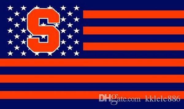 

Сиракузы оранжевый флаг 90 х 150 см полиэстер NCAA звезды и полосы баннер
