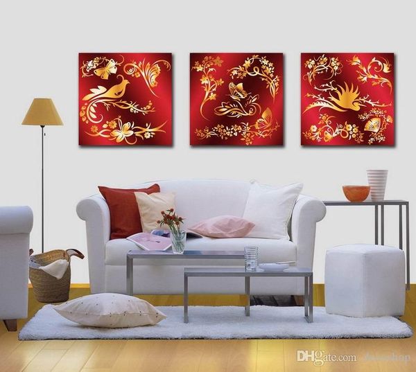 

modern fine abstract flower painting giclee print on canvas wall art home decoration set30259
