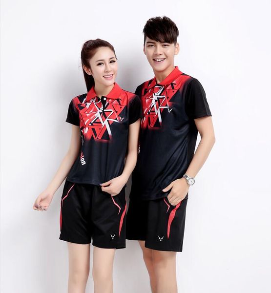 

новый 2016 настольный теннис служить аутентичные быстросохнущие с коротким рукавом футболки хан издание спортивный костюм юбка бадминтон оде, White;yellow