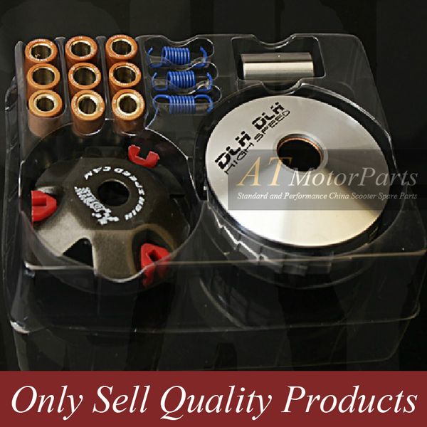 

wholesale-high performance dlh variator kit with roller weights drive pulley for gy6 50cc 139qmb 139qma dio 50cc scooter moped atv