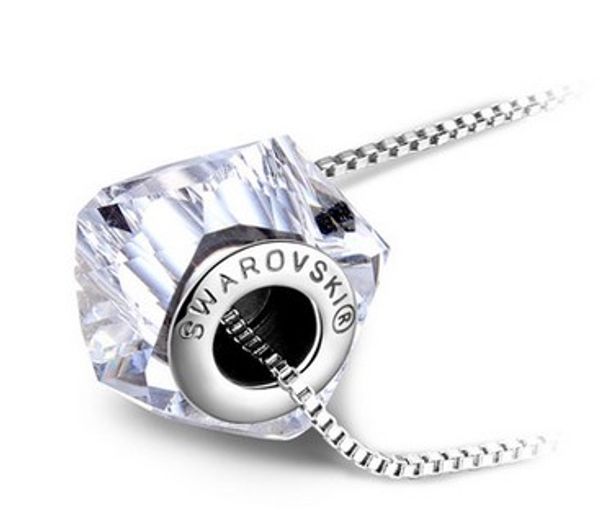 

austria crystal necklace. environmental protection electroplating. full manual polishing technology. fashion necklace, Silver