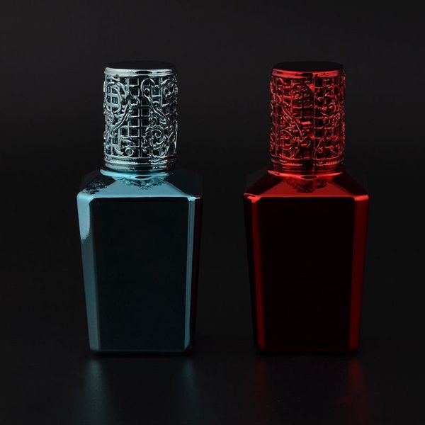 

new design 15ml uv glass parfum bottles men & women portable travel perfume bottle with alloy cap f20172184