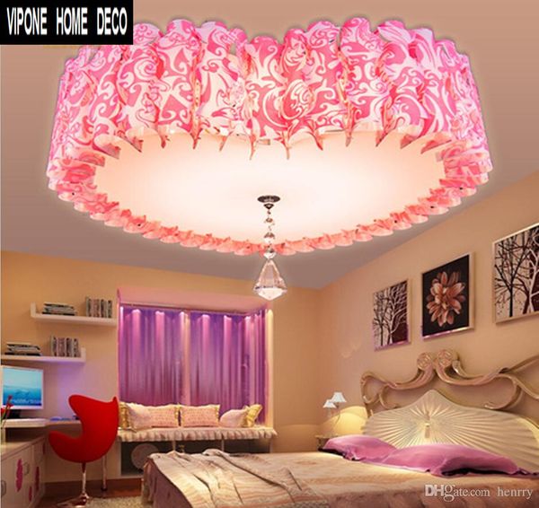 2019 Ceiling Lights Love Fashion Pink Bedroom Romantic Heart Shaped Pvc Lighting Fixtures Heart Marriage Room Lights From Ripple8 25 13